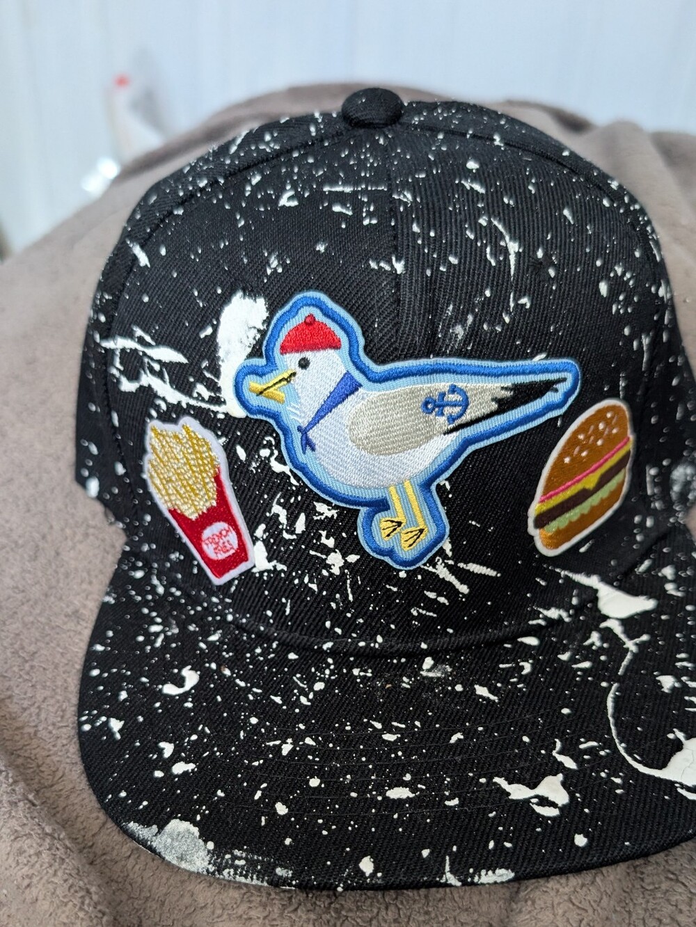 Paint Splatter Seagull Hat